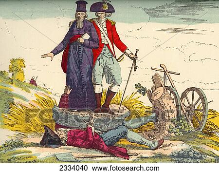 The French Farmer Crushed By Taxes. Illustration Which Alludes To The Oppression Of Third State, The Workers, By The Two Privileged Orders, The Clergy And The Nobles In The 18Th Century. From A Contemporary Print. View Large Photo Image Stock Image - The French Farmer Crushed By Taxes. Illustration Which Alludes To The Oppression Of Third State, The Workers, By The Two Privileged Orders, The Clergy And The Nobles In The 18Th Century. From A Contemporary Print.. Fotosearch