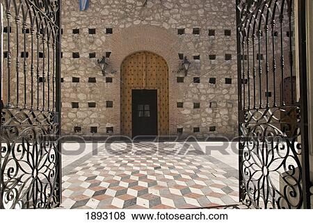 Stock Photo - The Gate Of The Church Of Saint Teresa; Cordoba, Argentina. Fotosearch