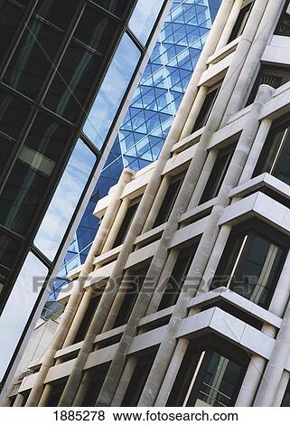 Stock Photo - The Gherkin And Neighboring Buildings, London. Fotosearch