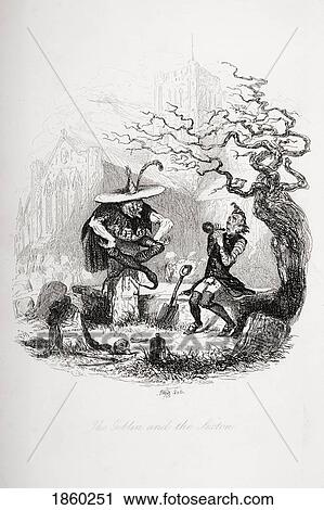 The Goblin And The Sexton. Illustration From The Charles Dickens Novel The Pickwick Papers By H. K. Browne Known As Phiz View Large Photo Image Stock Image - The Goblin And The Sexton. Illustration From The Charles Dickens Novel The Pickwick Papers By H. K. Browne Known As Phiz. Fotosearch