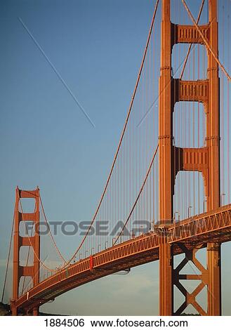 Stock Photograph - The Golden Gate Bridge At Dawn. Fotosearch