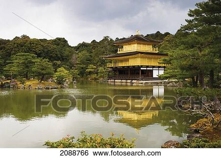 Stock Photograph - The Golden Pavilion; Kyoto, Japan. Fotosearch