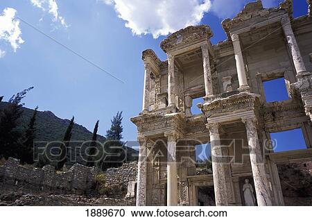 Stock Image - The Great Library At Ephesus. Fotosearch