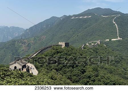 The Great Wall Of China; Beijing, China View Large Photo Image Stock Image - The Great Wall Of China; Beijing, China. Fotosearch