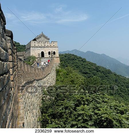 The Great Wall Of China; Beijing, China View Large Photo Image Stock Photo - The Great Wall Of China; Beijing, China. Fotosearch