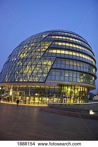 The Greater London Authority Building At Dusk View Large Photo Image Picture - The Greater London Authority Building At Dusk. Fotosearch