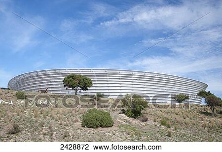 Stock Image - The Green Point Stadium; Cape Town, South Africa. Fotosearch
