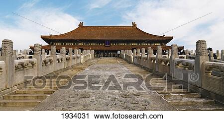 Stock Image - The Hall Of Supreme Harmony In The Forbidden City; Beijing, China. Fotosearch