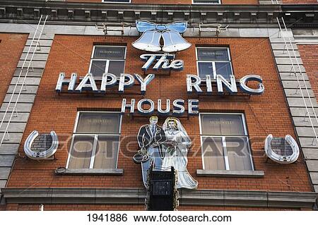 Stock Photograph - The Happy Ring House On O'connell Street; Dublin Ireland. Fotosearch