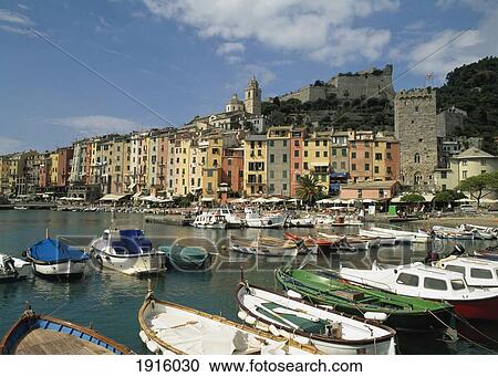 The Harbour At Portovenere View Large Photo Image Stock Image - The Harbour At Portovenere. Fotosearch