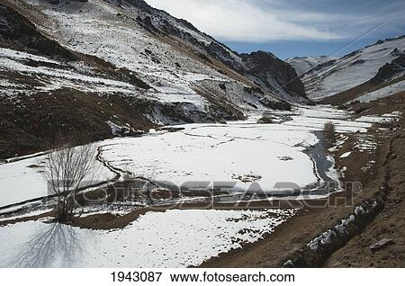 Stock Photo - The Helmand River Originates In The Kh-I-Baba Range And Is Only A Small Stream At The Hajigak Pass, Vardak Province, Afghanistan. Fotosearch