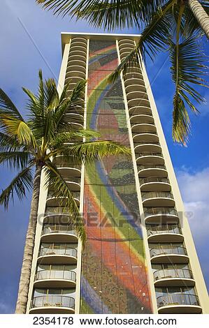 Stock Photo - The Hilton Hawaiian Village; Waikiki, Oahu, Hawaii, United States of America. Fotosearch