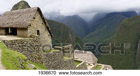 Stock Image - The Historic Inca Site Machu Picchu; Peru. Fotosearch