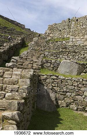 Stock Image - The Historic Inca Site Machu Picchu; Peru. Fotosearch