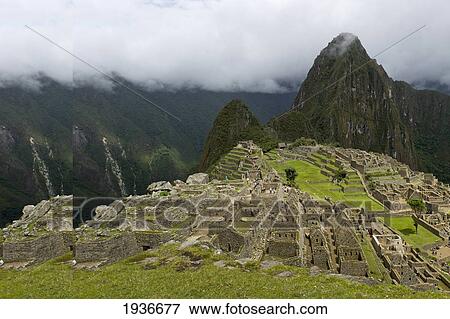 Stock Photo - The Historic Inca Site Machu Picchu; Peru. Fotosearch