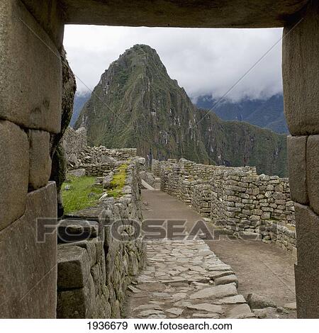 Stock Photo - The Historic Inca Site Machu Picchu; Peru. Fotosearch