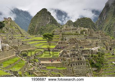 Stock Photo - The Historic Inca Site Machu Picchu; Peru. Fotosearch