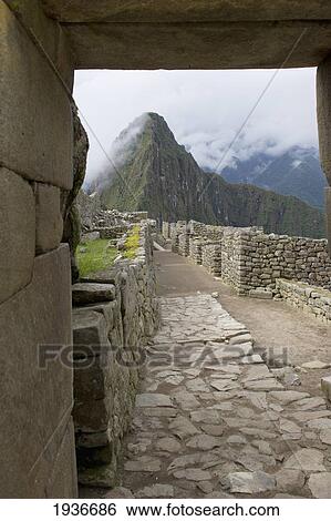Stock Photograph - The Historic Inca Site Machu Picchu; Peru. Fotosearch