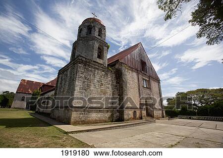 Stock Image - The Historic San Antonio De Padua Church; Lazi, Siquijor, Philippines. Fotosearch