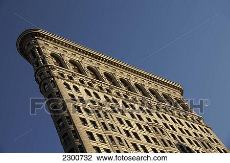 Stock Image - The iconic Flatiron Building, Midtown Manhattan; New York City, New York, United States of America. Fotosearch