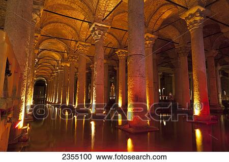 The inside of Basilica Cistern in Sultanahmet; Istanbul, Turkey View Large Photo Image Stock Image - The inside of Basilica Cistern in Sultanahmet; Istanbul, Turkey. Fotosearch