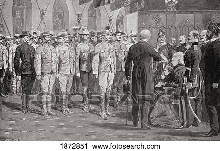 The Inspection Of Colonial Soldiers At Windsor Castle By Queen Victoria, November 16, 1900. From South Africa And The Transvaal War, By Louis Creswicke, Published 1900. View Large Photo Image Stock Image - The Inspection Of Colonial Soldiers At Windsor Castle By Queen Victoria, November 16, 1900. From South Africa And The Transvaal War, By Louis Creswicke, Published 1900.. Fotosearch