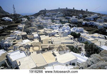 The Island Capital, Hora View Large Photo Image Stock Photograph - The Island Capital, Hora. Fotosearch