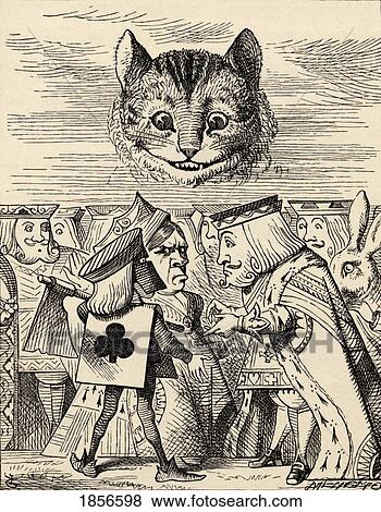 Stock Photo - The King Of Hearts Arguing With The Executioner Illustration By John Tenniel From The Book Alices's Adventures In Wonderland By Lewis Carroll Published 1891. Fotosearch