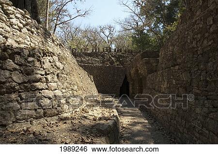 Stock Photograph - The Labyrinth Of Building 18 & 19, Yaxchilan, Chiapas, Mexico. Fotosearch