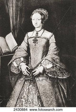 Picture - The lady Elizabeth, aged thirteen, later Elizabeth I, 1533. Fotosearch
