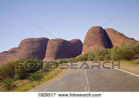 The Large Domed Rock Formations Of The Olgas, Northern Territory, Australia View Large Photo Image Stock Photo - The Large Domed Rock Formations Of The Olgas, Northern Territory, Australia. Fotosearch