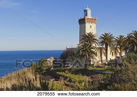 The Lighthouse At Cape Spartel Near Tangiers; Morocco View Large Photo Image Stock Photography - The Lighthouse At Cape Spartel Near Tangiers; Morocco. Fotosearch