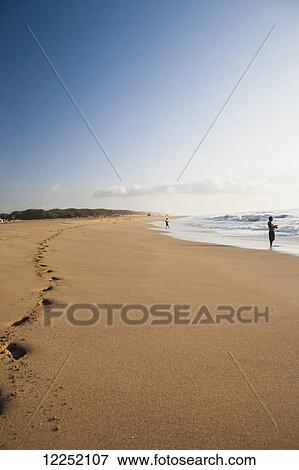 Stock Photo - The long sandy stretches of beach are a distinguishing feature of the Polihale State Beach Park; Kauai, Hawaii, United States of America. Fotosearch