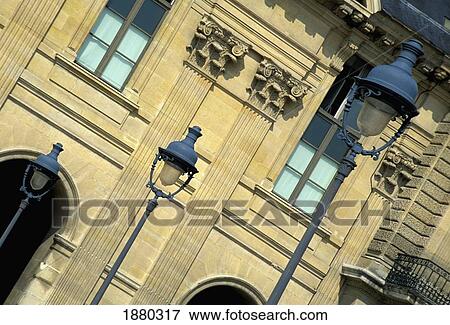 Stock Photo - The Louvre, Close Up. Fotosearch