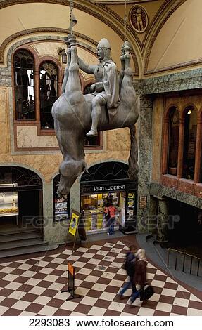 Stock Image - The Lucerna shopping arcade one of Prague's many small shopping arcades know in Czech as Pasaze, Prague, Czech Republic, Europe. Fotosearch