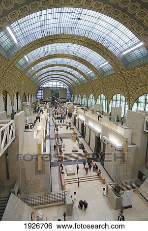 Stock Photograph - The Main Hall Of The Musee D'orsay Art Gallery, Paris, France. Fotosearch