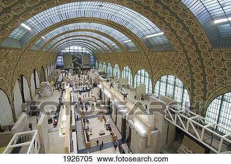 The Main Hall Of The Musee D'orsay Art Gallery, Paris, France View Large Photo Image Stock Photography - The Main Hall Of The Musee D'orsay Art Gallery, Paris, France. Fotosearch