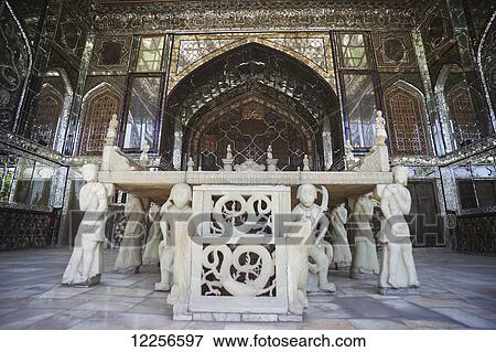 The Marble Throne veranda (Iwan-e Takht-e Marmar), Golestan Palace; Tehran, Iran View Large Photo Image Stock Photo - The Marble Throne veranda (Iwan-e Takht-e Marmar), Golestan Palace; Tehran, Iran. Fotosearch