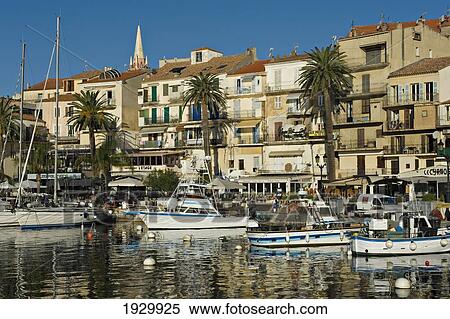 Stock Photography - The marina and quai Landry at Calvi. The Balagne district. Corsica. France. Fotosearch