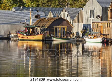 Stock Photo - The Marine Neighbourhood Of Genoa Bay On Vancouver Island; British Columbia Canada. Fotosearch