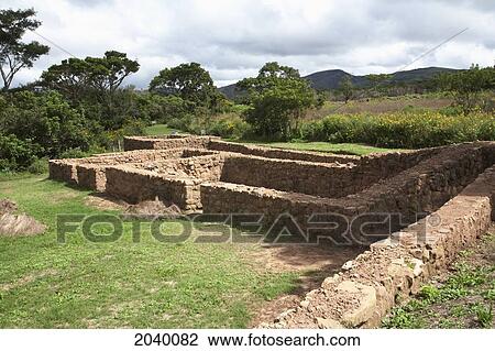 Stock Image - The Market Area Of Pascana, El Fuerte De Samaipata, Santa Cruz Department, Bolivia. Fotosearch