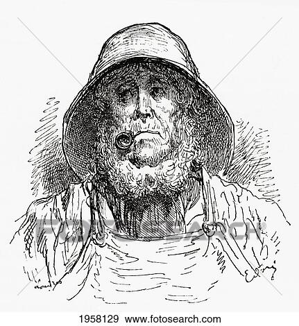 Stock Photo - The Marseilles Sailor, After A Drawing By Gustave Dore. From Life And Reminiscences Of Gustave Dore, Published 1885.. Fotosearch