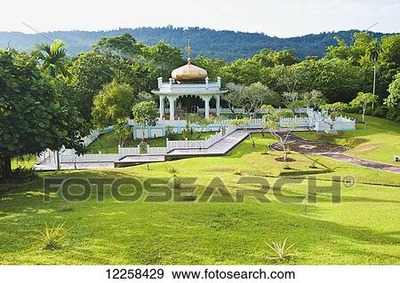 The mausoleum of the fifth sultan of Brunei, Sultan Bolkiah, at Kota Batu; Bandar Seri Begawan, Brunei View Large Photo Image Stock Photo - The mausoleum of the fifth sultan of Brunei, Sultan Bolkiah, at Kota Batu; Bandar Seri Begawan, Brunei. Fotosearch