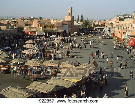 Stock Photo - The Medina. Place Djemaa El Fna.. Fotosearch