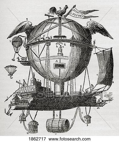 The Minerva Balloon Designed By? tienne Gaspard Robert 1763-1837 Belgian Stage Magician, Physics Lecturer And Keen Balloonist From The Book Wondeful Balloon Ascents Or The Conquest Of The Skies Published C 1870 View Large Photo Image Stock Photo - The Minerva Balloon Designed By? tienne Gaspard Robert 1763-1837 Belgian Stage Magician, Physics Lecturer And Keen Balloonist From The Book Wondeful Balloon Ascents Or The Conquest Of The Skies Published C 1870. Fotosearch