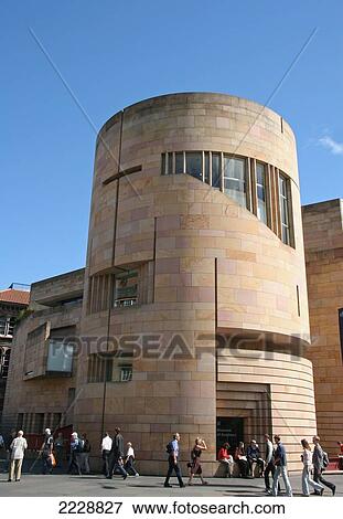 Stock Photo - The Modern Extension To The National Museum Of Scotland, Edinburgh, Scotland, Uk, Europe. Fotosearch