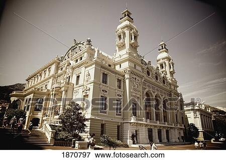 Stock Photo - The Monte Carlo Casino; Monte Carlo, Monaco. Fotosearch