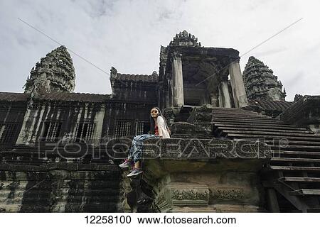 The most impressive temple of Angkor, built by the King Suryavarman II in the 12th Century dedicated to Vishnu; Siem Reap, Cambodia View Large Photo Image Stock Image - The most impressive temple of Angkor, built by the King Suryavarman II in the 12th Century dedicated to Vishnu; Siem Reap, Cambodia. Fotosearch