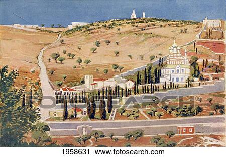 Stock Image - The Mount Of Olives, Jerusalem, Palestine, Circa 1910. From A Book Of Modern Palestine By Richard Penlake Published C. 1910.. Fotosearch