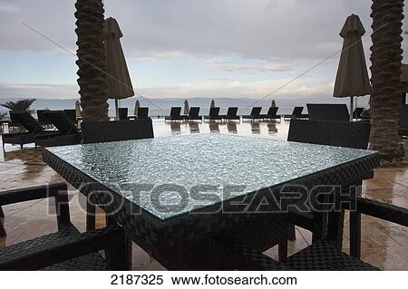 Stock Photography - The Movenpick Resort & Spa, A Luxury Spa Hotel On The Shores Of The Arabian Dead Sea, Sweimeh Near Madaba, Jordan, Middle East. Fotosearch